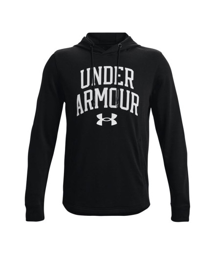 Camiseta Under Armour Rival Terry Logo Crew Hombre BK