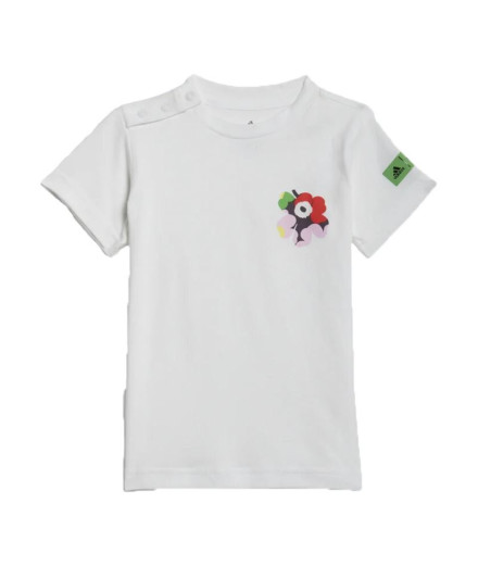 Conjunto camiseta y mallas adidas Marimekko Niña Wh
