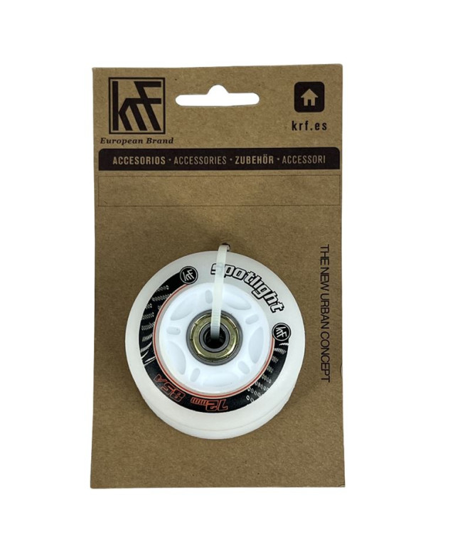 Ruedas de luces KRF Spotlight LED 72 mm 85A Blanco