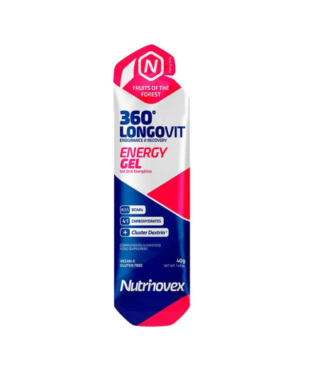 Gel de Nutrición deportiva Nutrinovex Longovit 360 Frutas...
