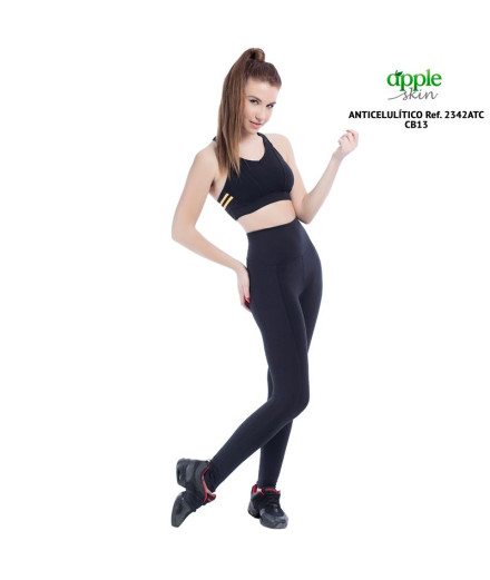 Mallas Happy Dance Divinas Apple Skin 2342ATC Mujer Bk