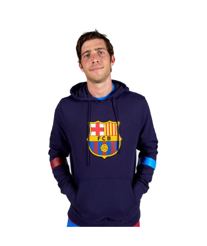 Sudadera Fútbol F.C.Barcelona escudo Barça Hombre