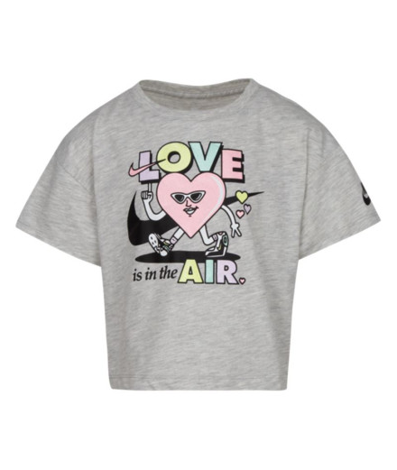 Camiseta Nike Knit Girls Gray