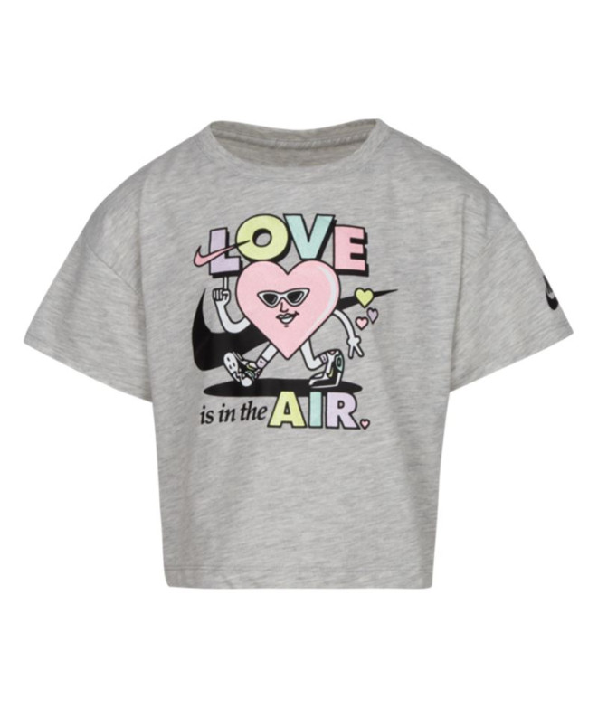 Camiseta Nike Knit Girls Gray