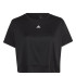 Camiseta adidas AeroReady Studio Loose Cropped Black