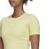 Camiseta de manga corta adidas Techfit Training Mujer Yellow
