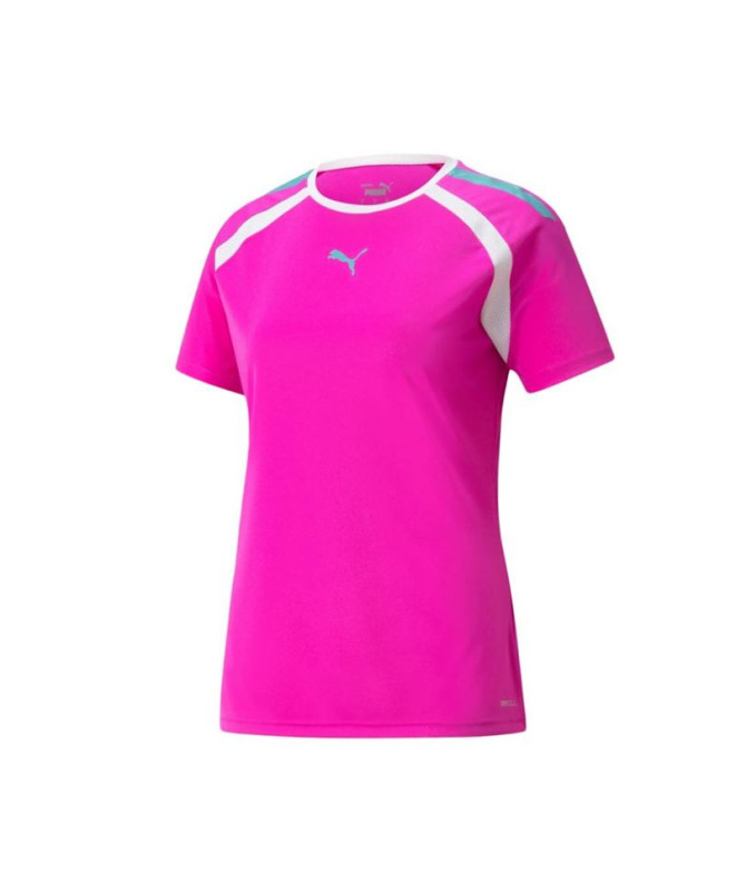 Camiseta Pádel Puma Team Mujer Fuchsia