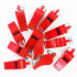 Silbato Plástico Zastor Beep. X12 Rojo