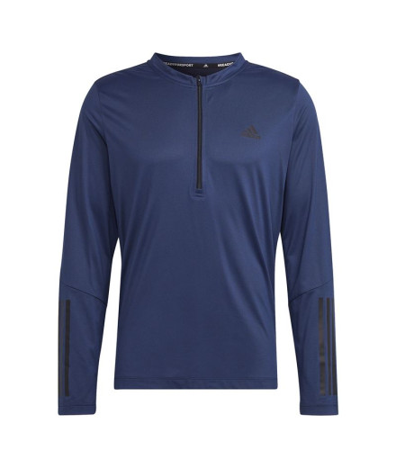 Camiseta adidas Training 1/4-Zip Hombre Blue