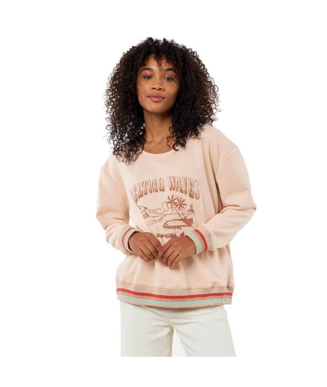 Sudadera Rip Curl Crew Striped Mujer BL