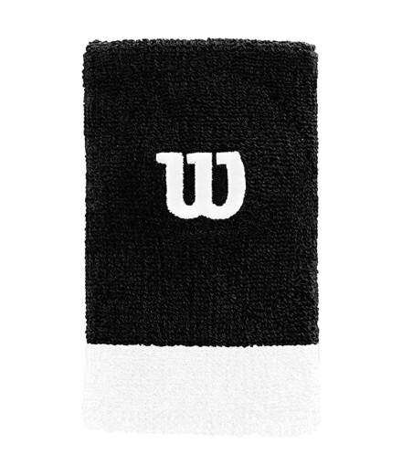 Muñequera Wilson Extra Wide Black