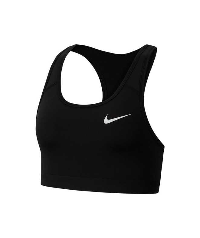 Sujetador deportivo Nike Swoosh Mujer Black