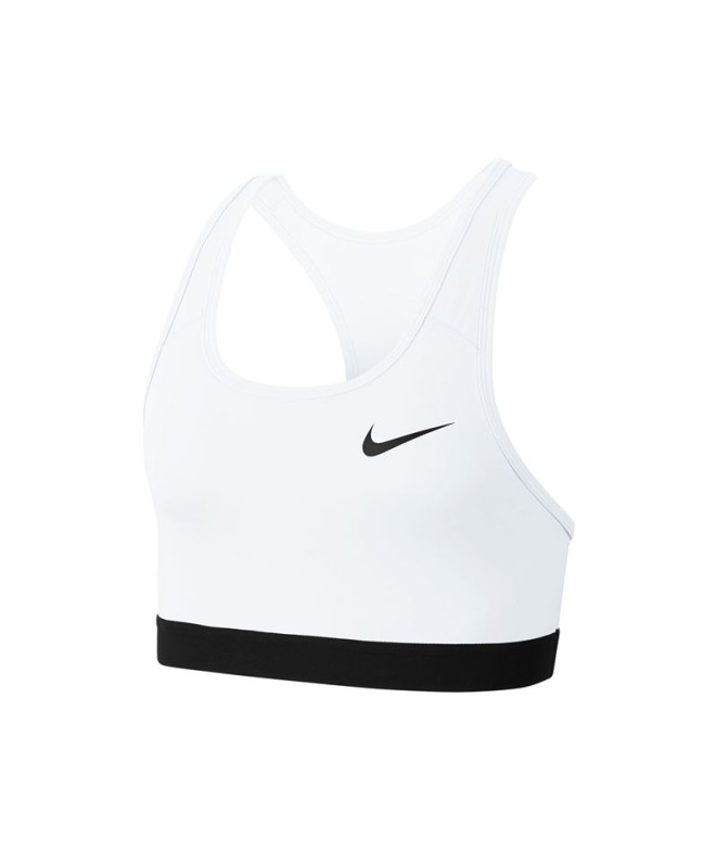 Sujetador deportivo Nike Swoosh Mujer White