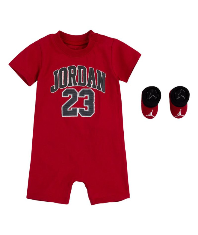 Conjunto Nike Kids 23 Romper & Bootie Bebé RD