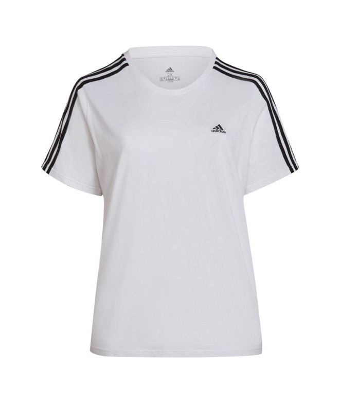 Camiseta adidas Essentials Slim 3 bandas Mujer...