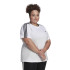 Camiseta adidas Essentials Slim 3 bandas Mujer Blanco