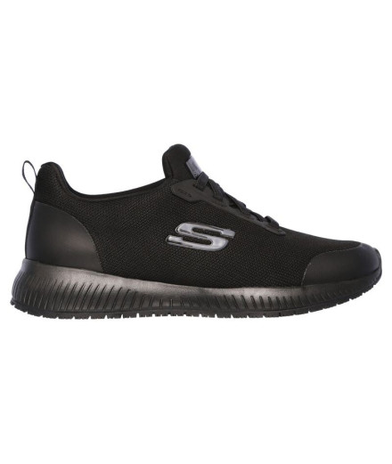 Zapatillas Skechers Squad Sr Mujer Black Flat Knit