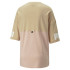 Camiseta Puma Power Colorblock Mujer Beige