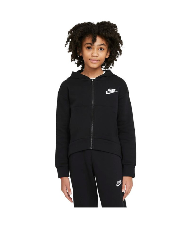 Chaqueta Nike Sportswear Club Fleece Niña Black