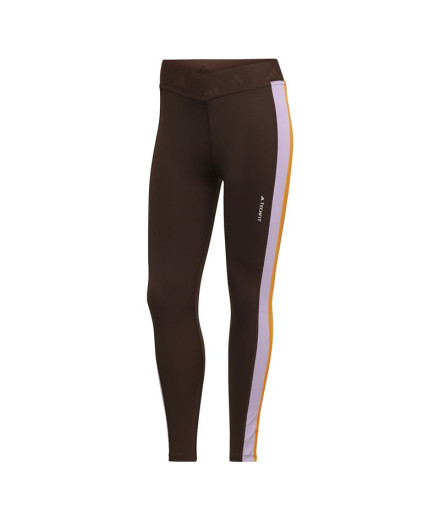 Mallas adidas Hyperglam 7/8 Mujer Brown
