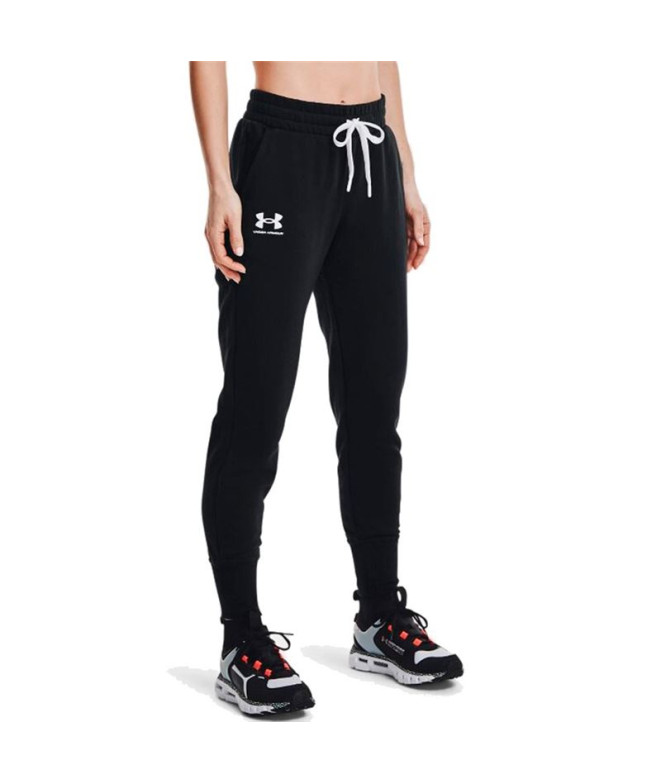 Pantalones Under Armour Rival Fleece Mujer Negro