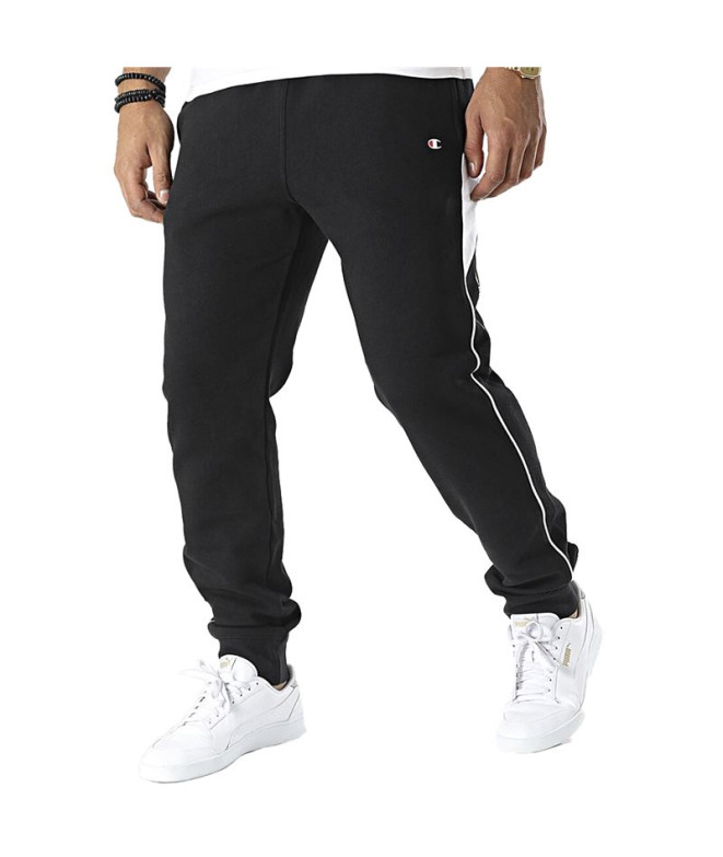 Pantalones Champion Rib Cuff Hombre BK WH