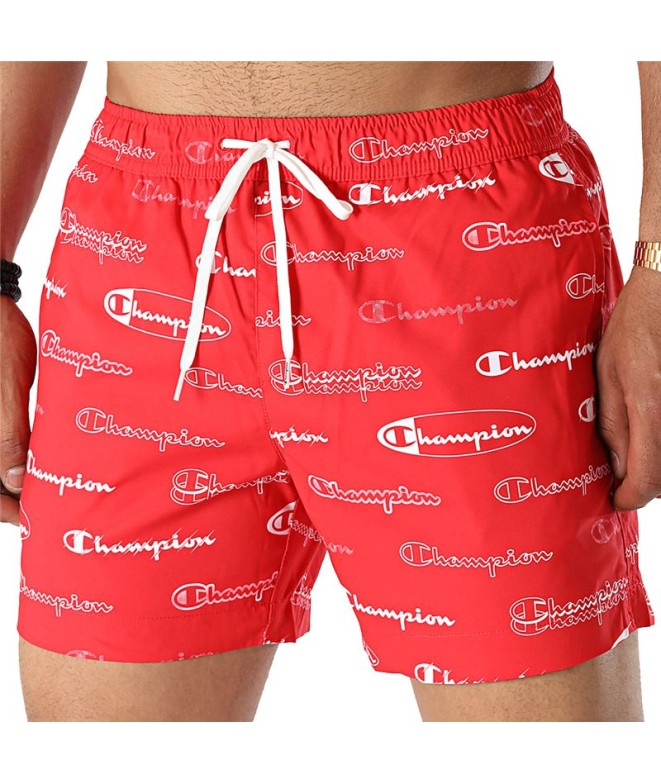 Bañador Champion Beachshort Hombre Red estampado