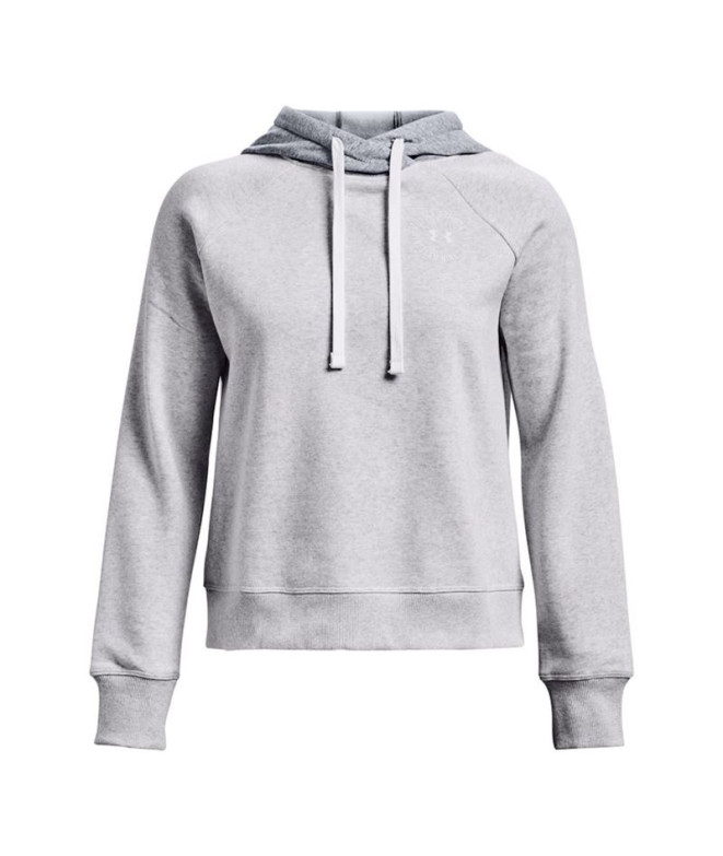 Sudadera Under Armour Rival Fleece CB Hoodie Gris