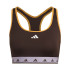 Sujetador deportivo adidas Hyperglam Powerreact Mujer Brown