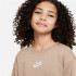 Sudadera Nike Sportswear Club Fleece Niña Khaki