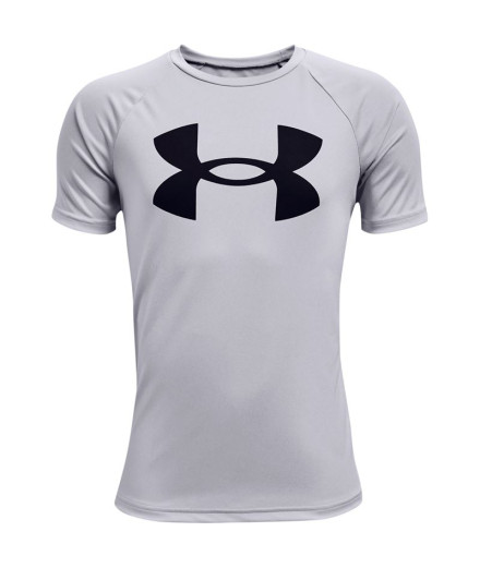 Camiseta Under Armour Tech Big Logo Niño Grey