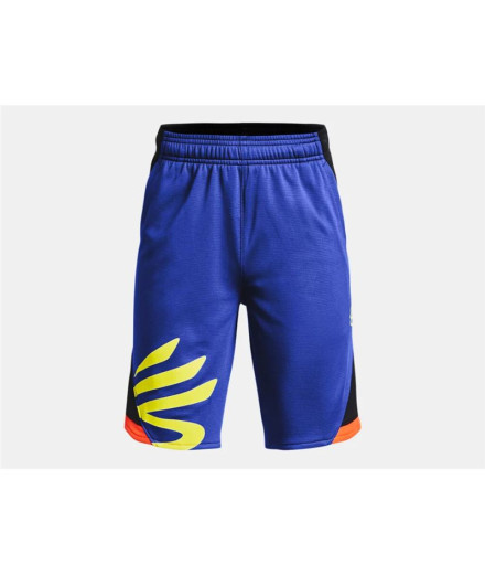 Pantalones Cortos Under Armour Curry Splas Infantil Blue