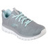 Zapatillas Skechers Graceful-Twisted For Mujer Gray & Mint Mesh/ Trim