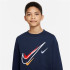 Sudadera Nike NSW FLC CREW Niño Blue