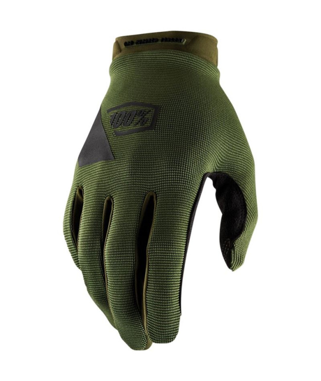 Guantes de ciclismo 100% RIDECAMP MTB Green