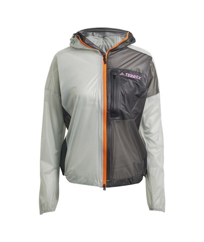 Chaqueta adidas Agr Rain JW Mujer Grey