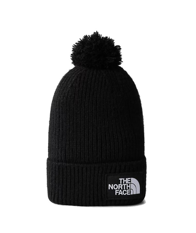 Gorro con Pompón The North Face Logo Box BK