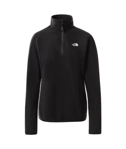 Forro The North Face 100 GLACIER 1/4 ZIP Mujer Black