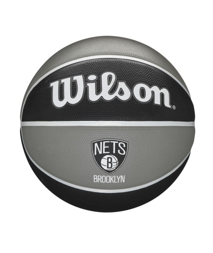 Balón de Baloncesto Wilson NBA TEAM TRIBUTE BRO NETS Black