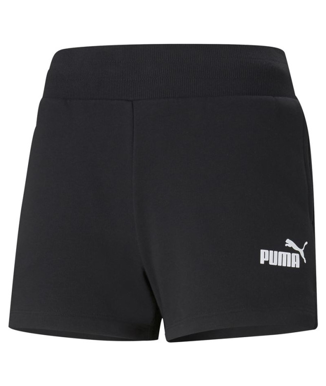 Pantalones Puma Ess 4" Sweat S Mujer Negro