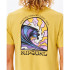 Camiseta Rip Curl Rays and Hazed Tee Hombre Yellow