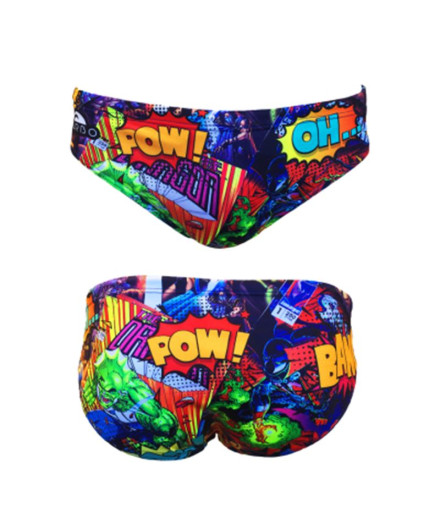 Bañador Turbo Waterpolo Super Comic Hombre Multicolor
