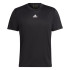 Camiseta manga corta adidas Aeroready HIIT Back 3S Hombre Black