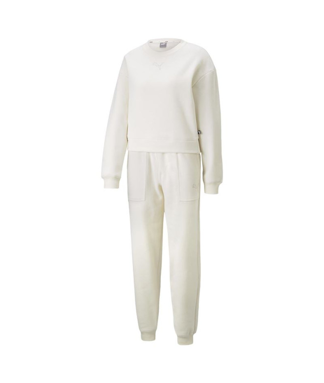 Chándal Puma Loungewear Suit Blanco Mujer