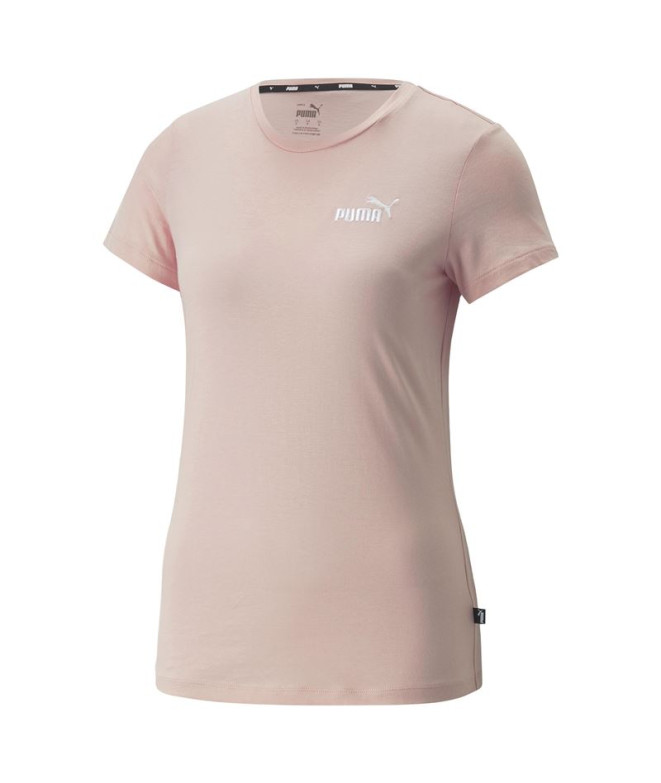 Camiseta Puma Essentials+ Embroidery Rosa Mujer