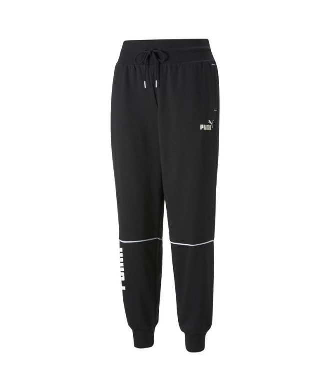 Pantalones Puma Power Colorblock Negro Mujer