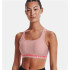 Sujetador deportivo Under Armour Crossback Mid Hthr Rosa