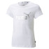 Camiseta manga corta Puma Essentials+ Logo Niña Blanco