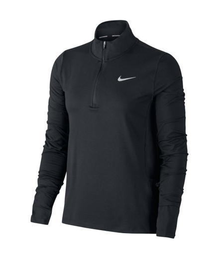 Camiseta Manga Larga de running Nike Element Mujer BK