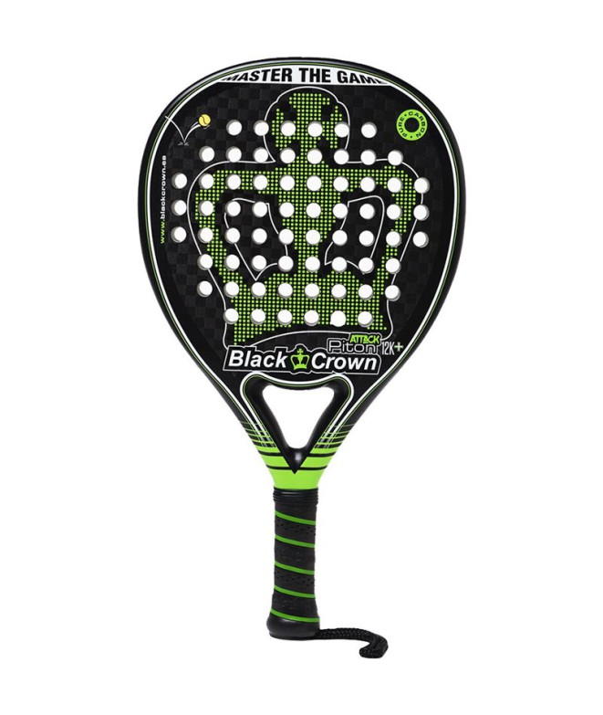 Pala de pádel Black Crown Piton Attack 12K+ BK